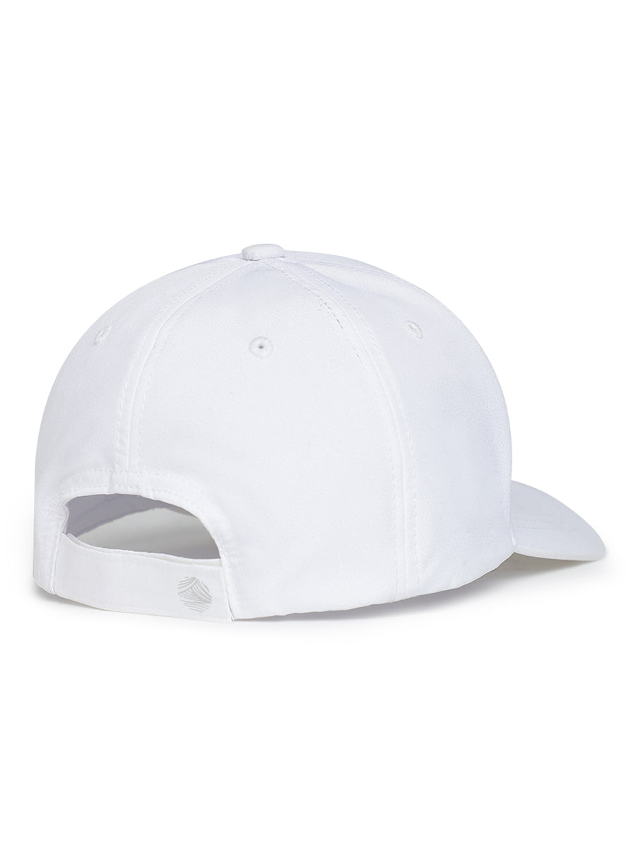 Versatile Sporty White Cap Adjustable Fit - Pace