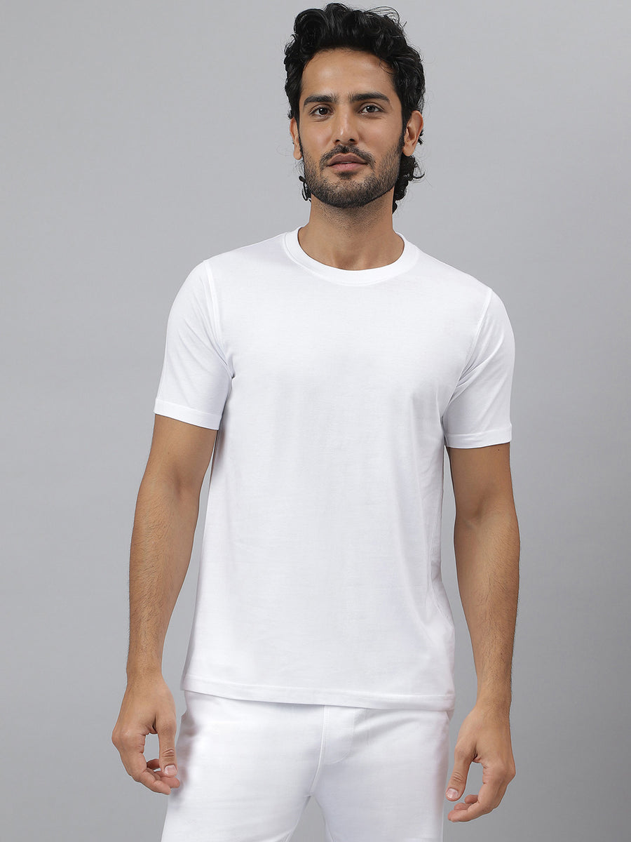 Essential Crew Neck White T-shirt - Daily (Pack of 3)