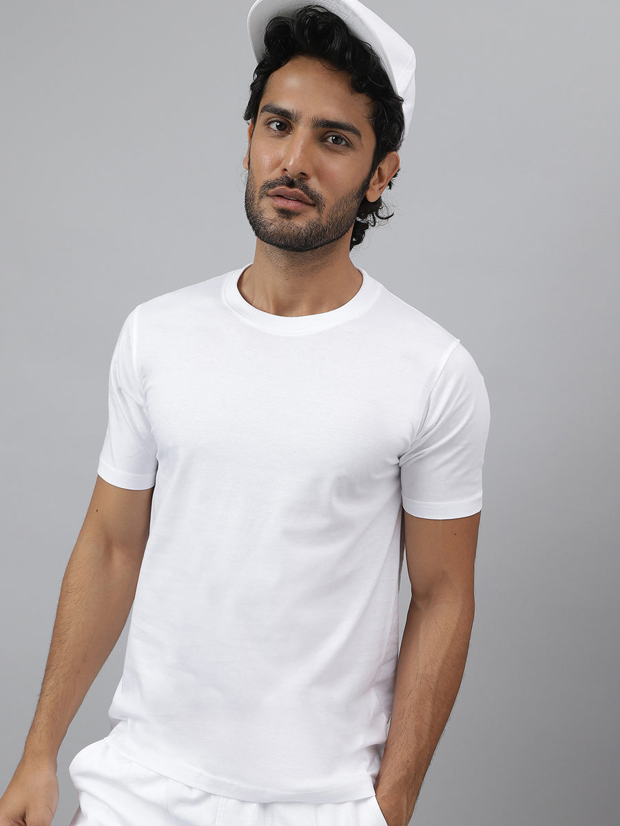 Essential Crew Neck White T-shirt - Daily (Pack of 3)