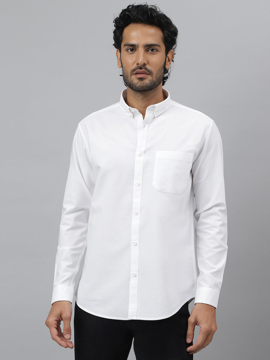Essential Oxford White Shirt - Replay