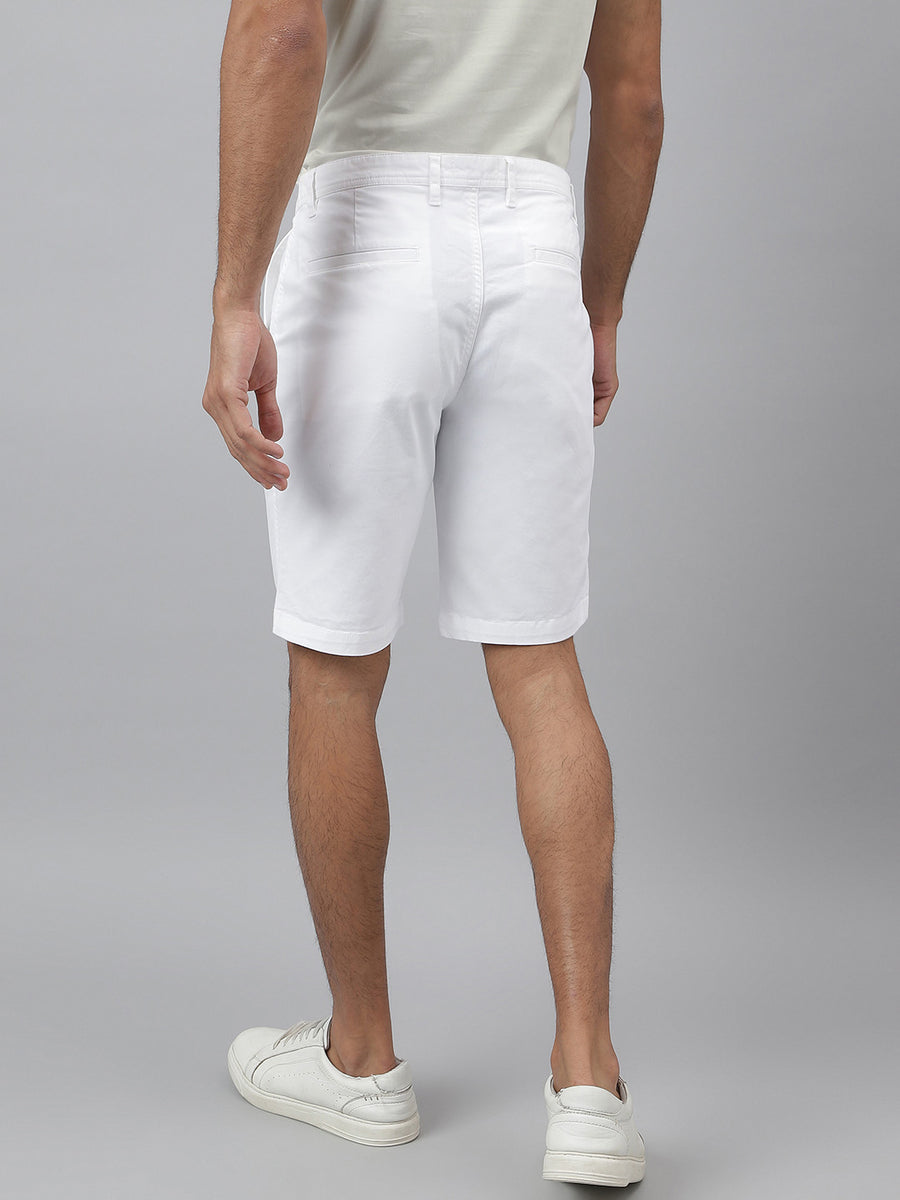 Essential Stretch Cotton White Shorts - Stroll