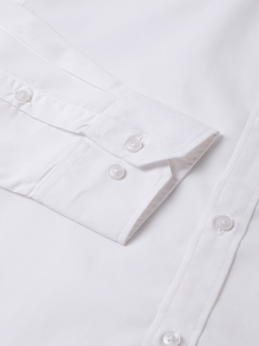 Classic Regular Fit White Shirt - Pristine