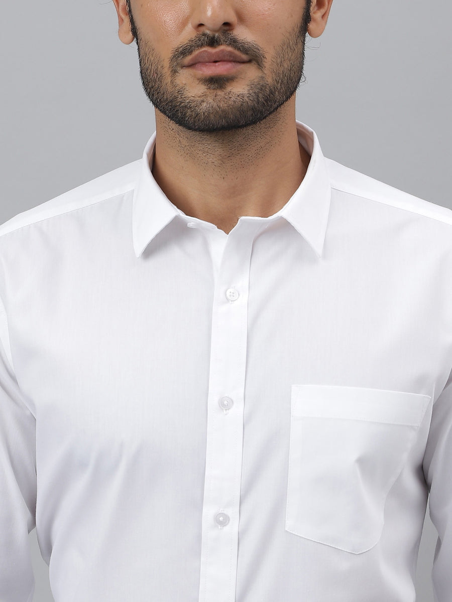 Classic Regular Fit White Shirt - Pristine