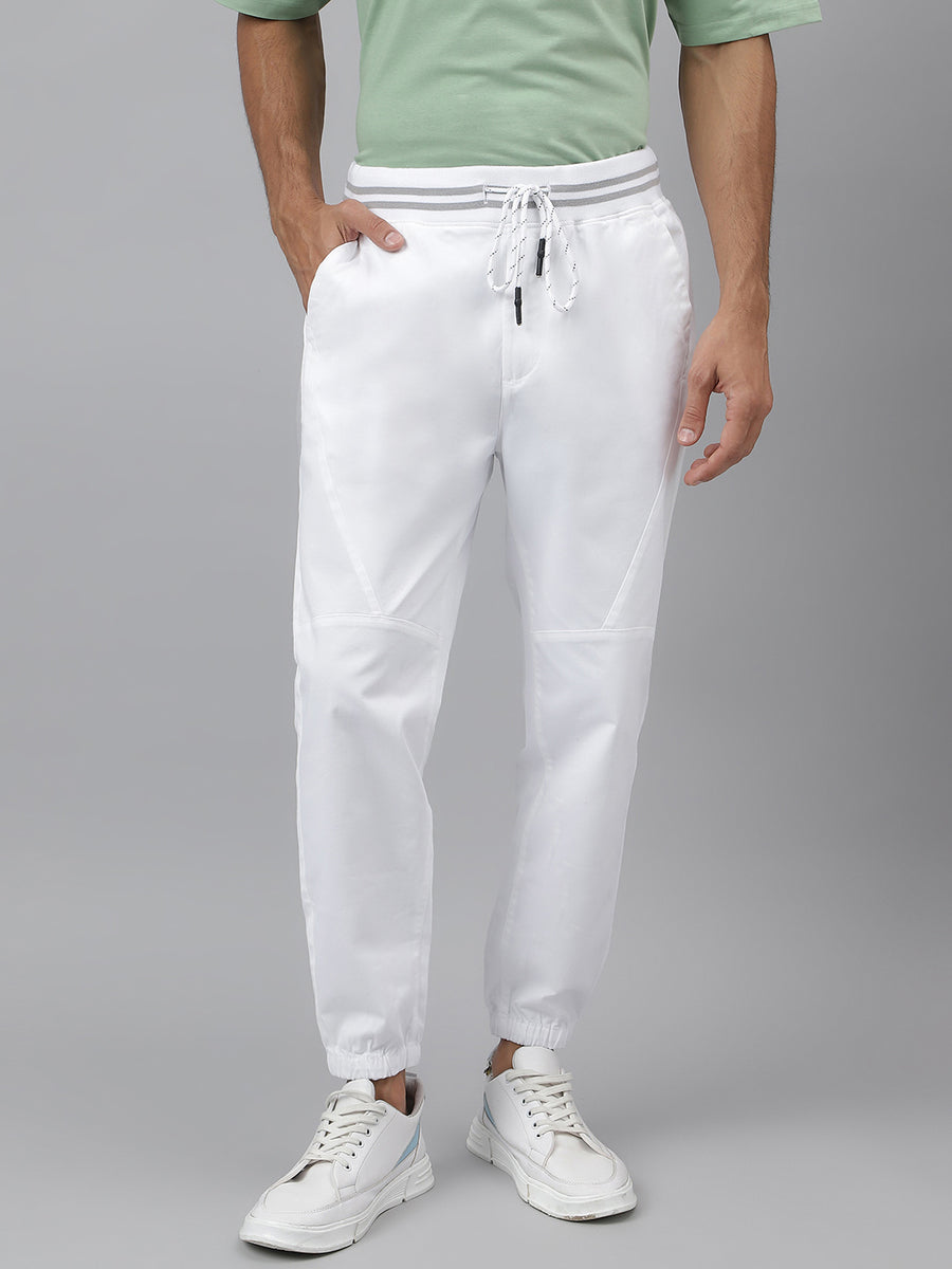 White joggers cheap sale