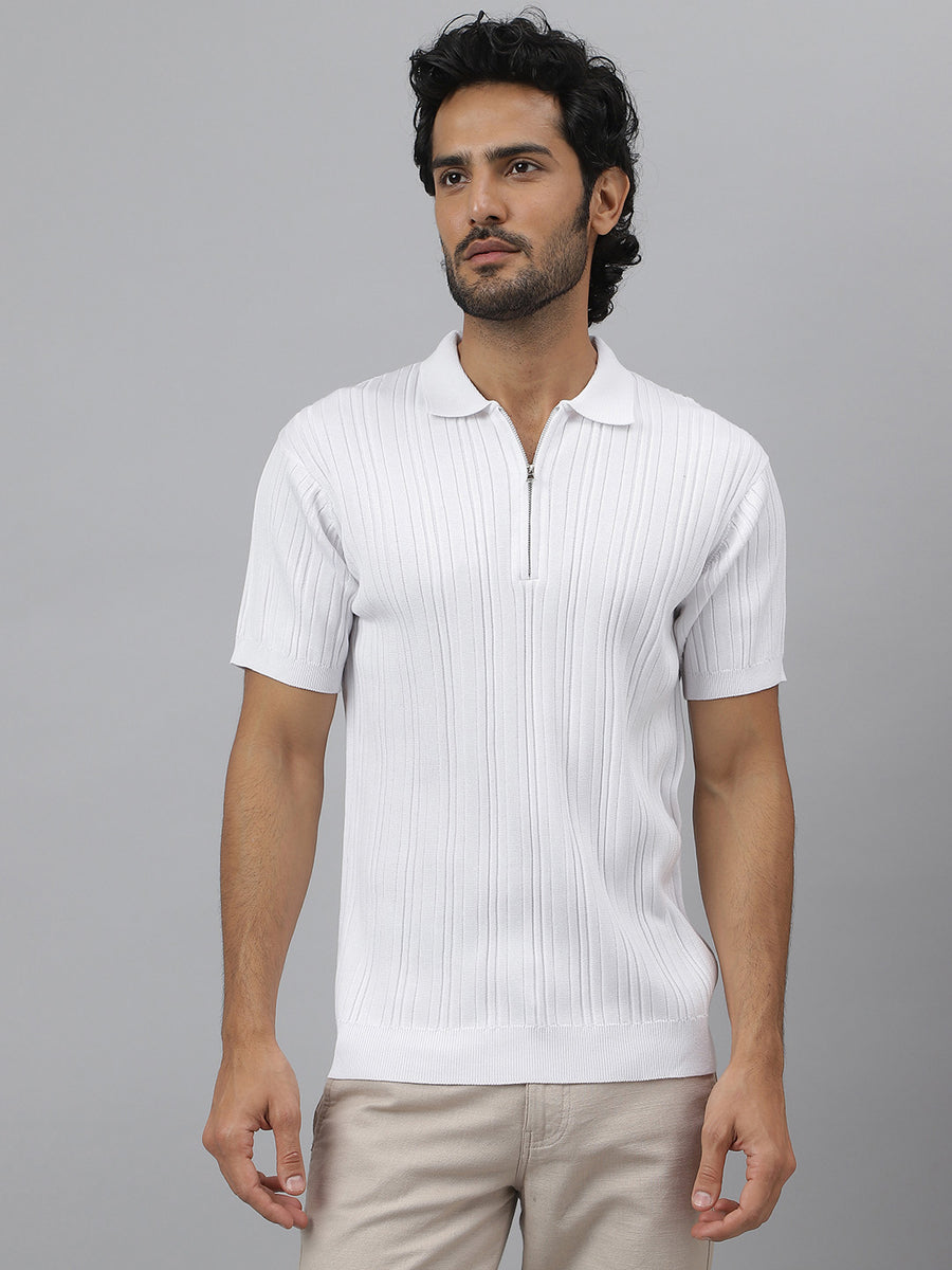 Cotton Knit Polo T-shirt - Ascend