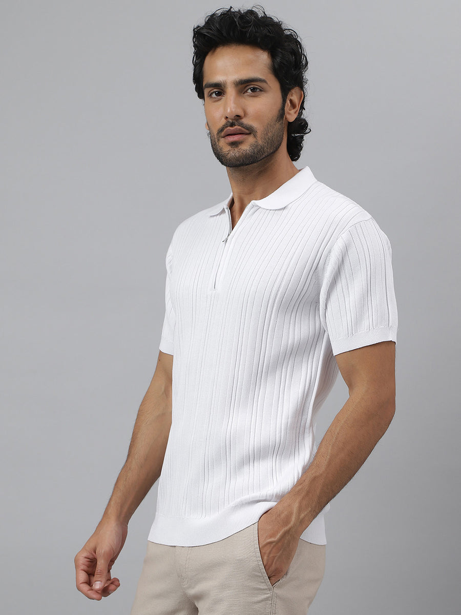 Cotton Knit Polo T-shirt - Ascend