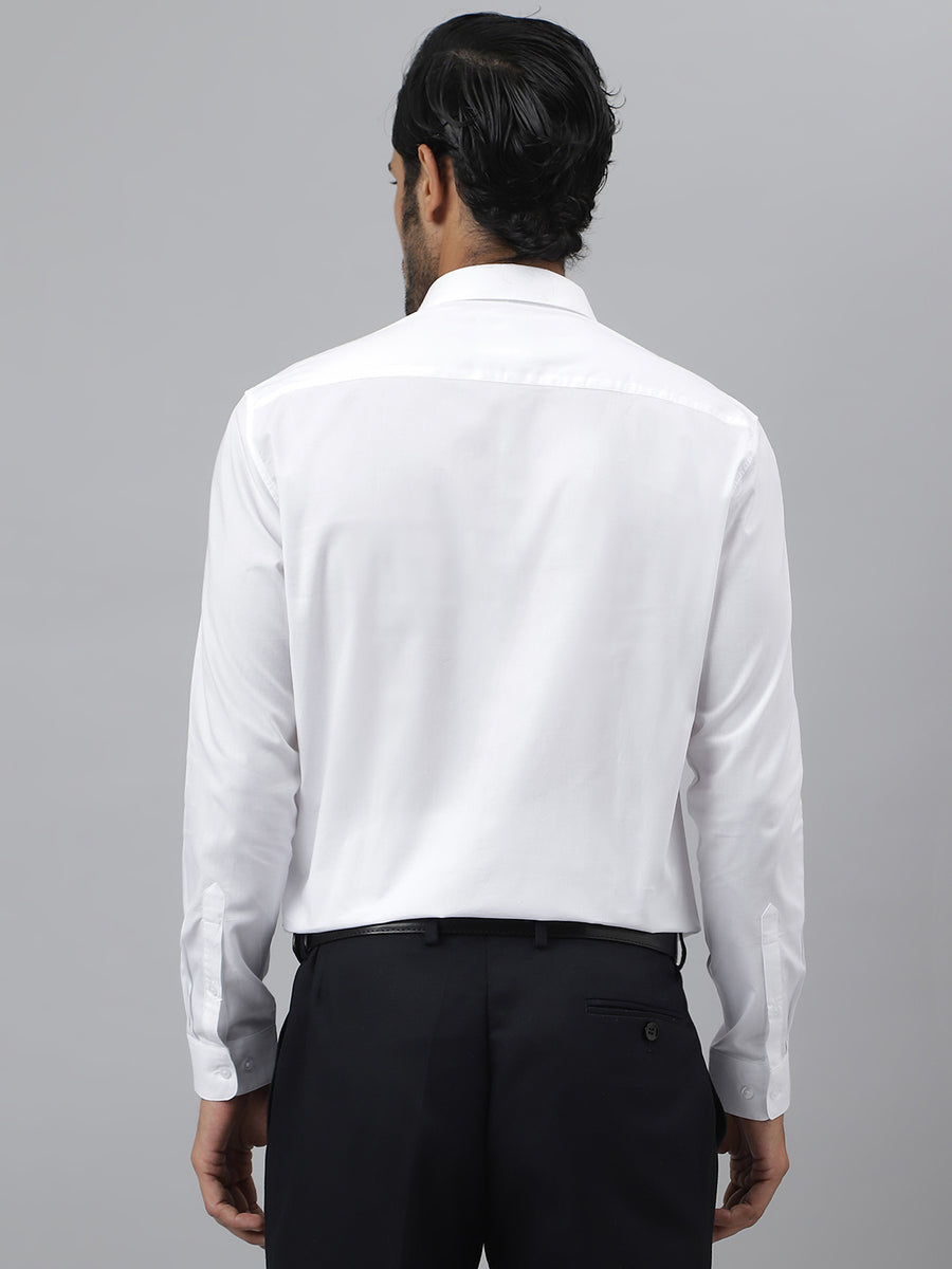 Spread Collar Classic Cotton Oxford White Shirt - Daystart