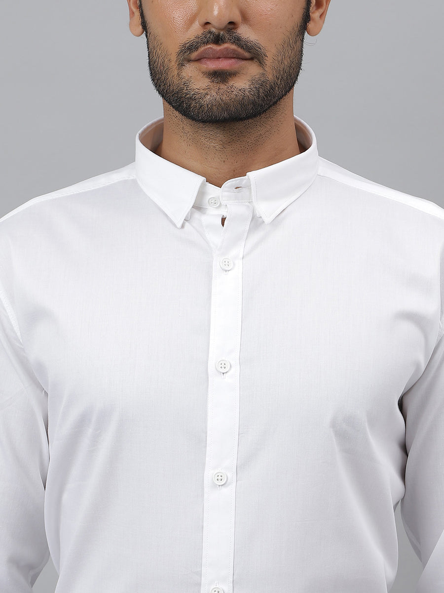Classic Cotton Twill White Shirt - Everyday ( Pack of 2)
