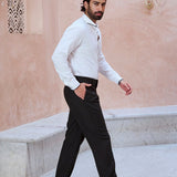 Contrast Collar Shirt - Party Punch