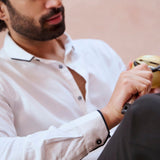 Contrast Collar Shirt - Party Punch