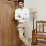 Zip Log 100% Cotton Shirt