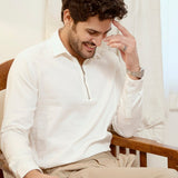 Zip Log 100% Cotton Shirt