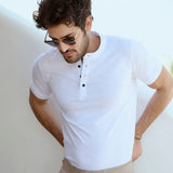 Cotton Henley T-shirt - Wisp