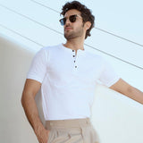 Cotton Henley T-shirt - Wisp