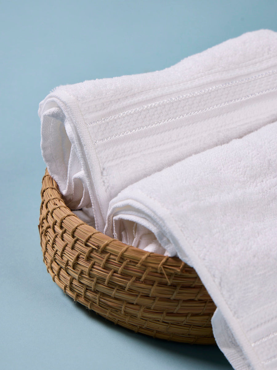 100% Cotton Spa-like 550GSM Hand Towel (Pack of Two) - Frost