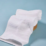 Alba White Cotton Hand Towel (Pack of 2)
