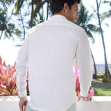 Mandarin Collar Cotton Stretch Shirt - Zenscape