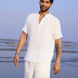 Pop Over Mandarin Shirt - Aer