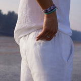 White Cotton Shorts - Zenway