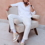 100% Cotton Hooded Shirt- Wakai