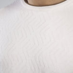White Crew Neck Cotton T-Shirt - Maze
