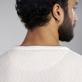 White Crew Neck Cotton T-Shirt - Maze