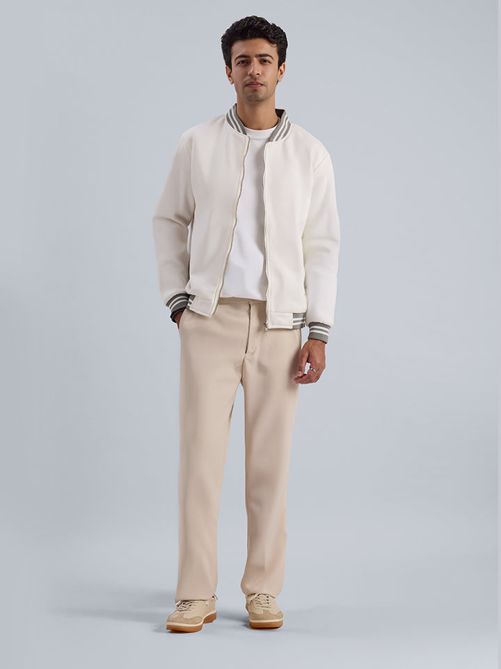 Suede Bomber Jacket - Maple