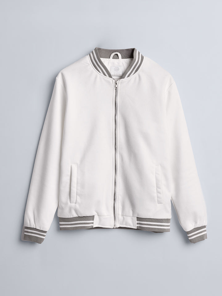 Suede Bomber Jacket - Maple