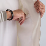 Maple White Tipped Collar Bomber Jacket