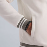 Maple White Tipped Collar Bomber Jacket