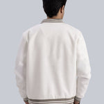 Maple White Tipped Collar Bomber Jacket