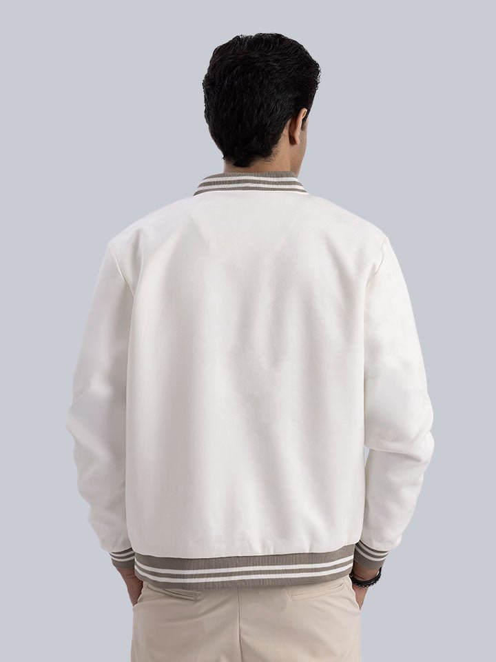 Suede Bomber Jacket - Maple