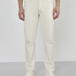 Surge White Stretch Cotton Denim