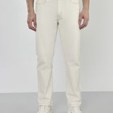 Ecru Stretch Denim - Surge