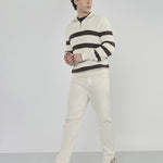 Surge White Stretch Cotton Denim