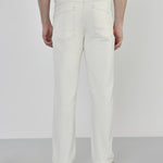 Surge White Stretch Cotton Denim