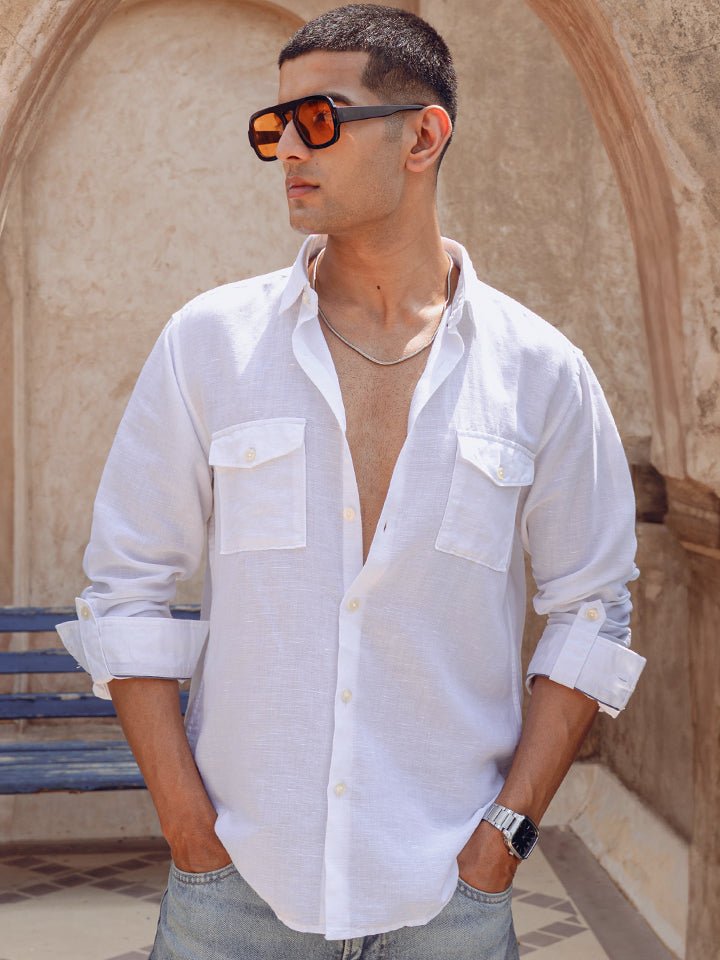Outdoor Linen Shirt - Cliffside