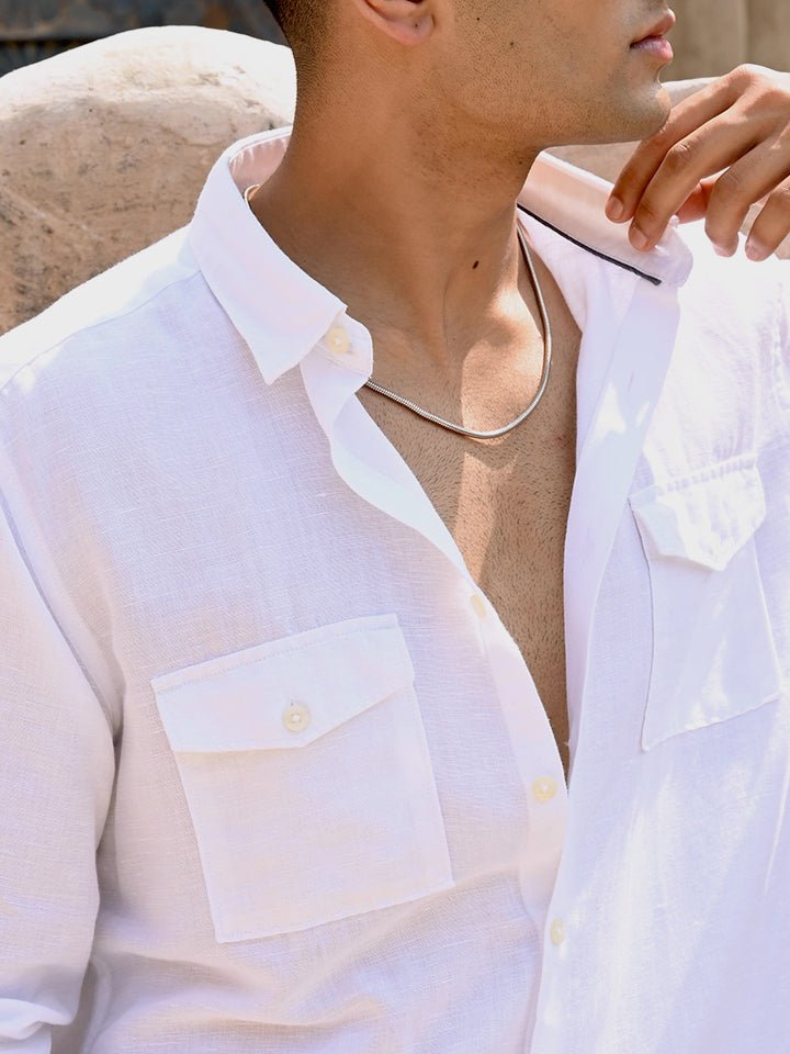 Outdoor Linen Shirt - Cliffside
