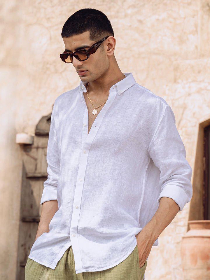 Outdoor Linen Shirt - Cliffside