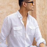 Outdoor Linen Shirt - Cliffside