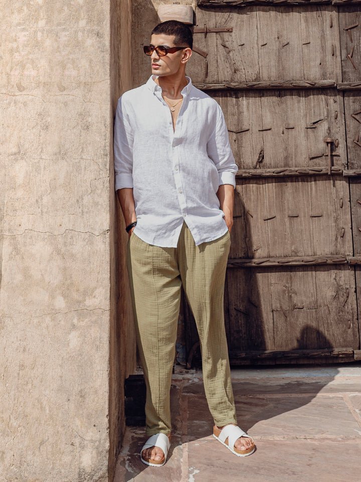 100% Linen Button-down Shirt  - Hampstead