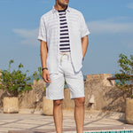 Harbour White Nautical Deck Shorts