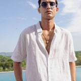 Se Relaxer White European Linen Shirt