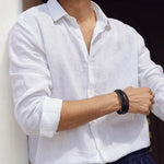100% Linen white Shirt with full sleeve - Se Relaxer 