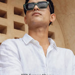 100% Linen white Shirt with full sleeve - Se Relaxer 