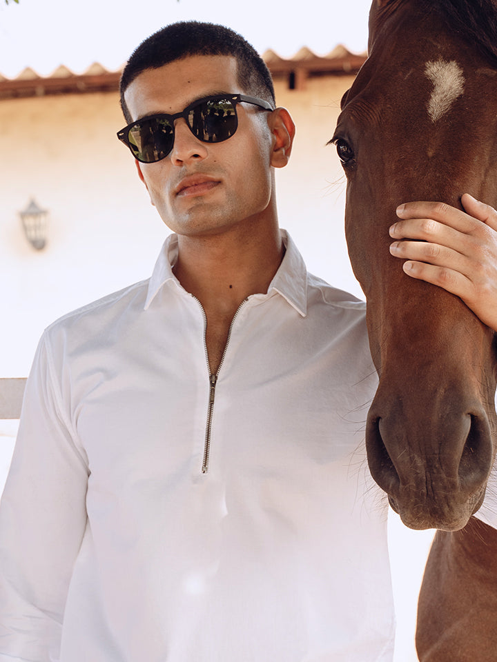 Pop Over Zipper Shirt - Zip Log