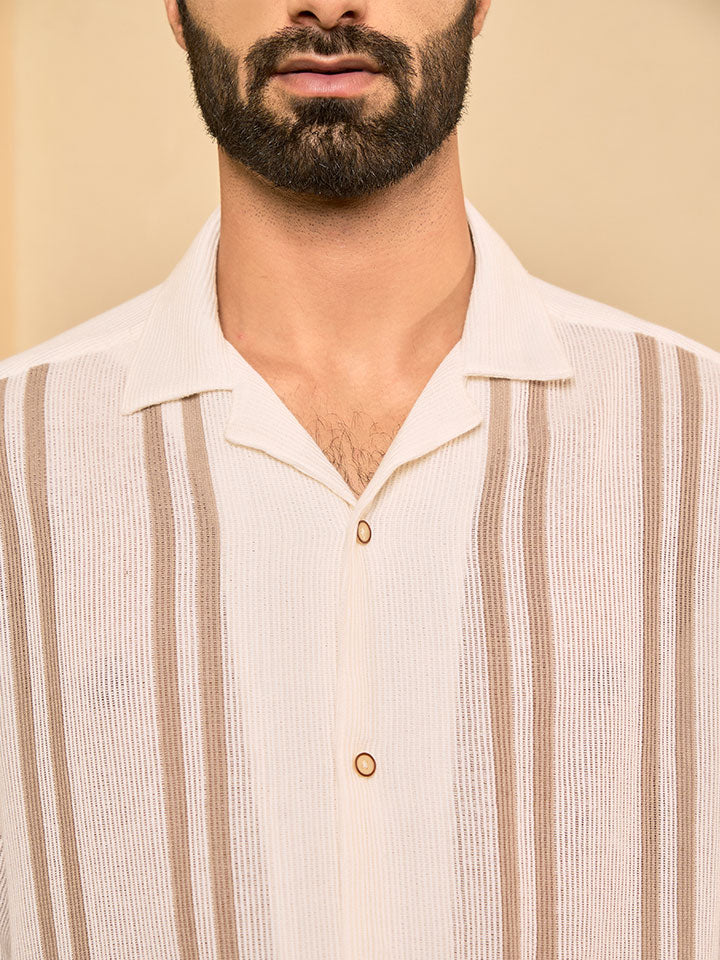 Vertical Striped Shirt - Getaway