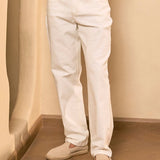 Stretch Cotton Twill white Denim - Surge