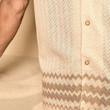 Chevron-patterned Cotton Shirt - Chevron