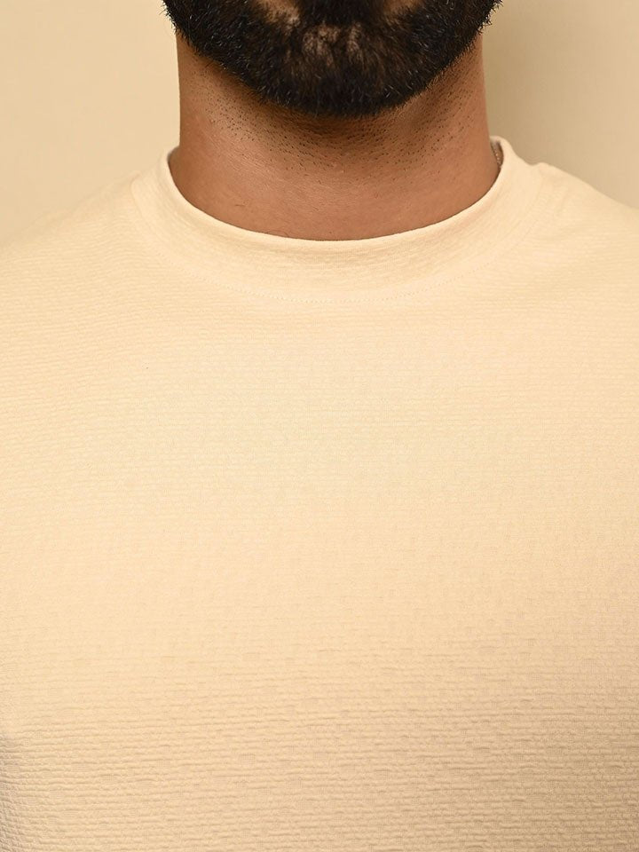 Crew Neck Knitted T-shirt - Vista